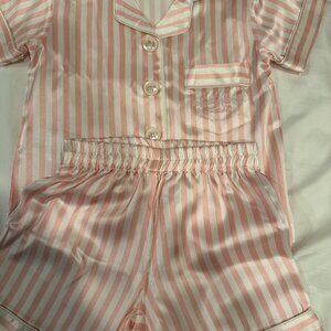 Beverly Hills Hotel Child Pink/White Stripped PJs 1-2 YRS  Dorchester Collection